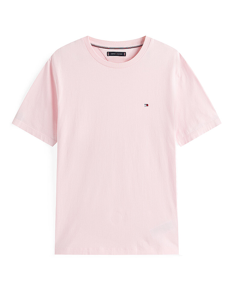 Tommy Hilfiger pour homme. MW0MW39995 T-shirt avec logo brodé rose (XXL), Casuel, Coton, Manche courte 2